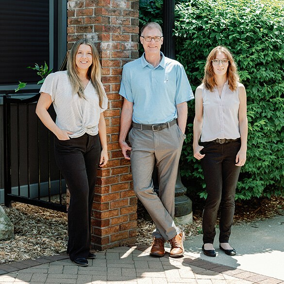 Attorney Dave Byrne and assistants